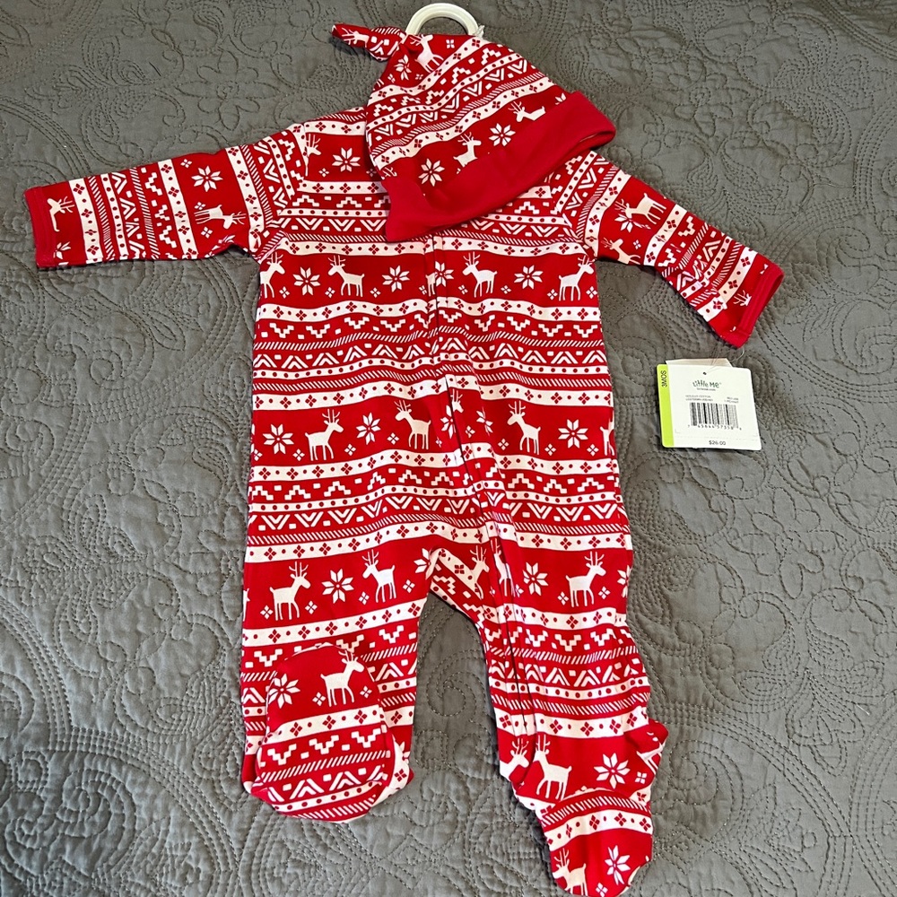 Little Me Christmas Pajamas 3Months